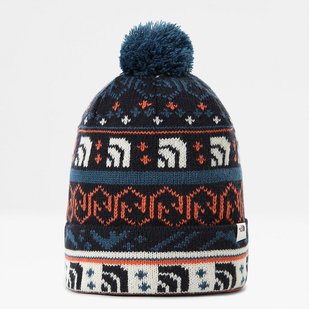 The North Face Beanies Mens Australia - The North Face Fair Isle Blue Mountain (NUG-534096)